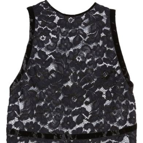 LEWIT Sheer Lace Top SIZE M - Picture 6 of 8